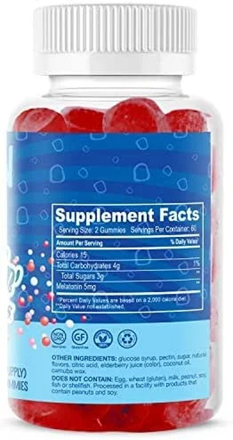 Dippin Dots Veegan Melatonin Gummies Kids & Adults Sleep Support Supplement, 120-Count