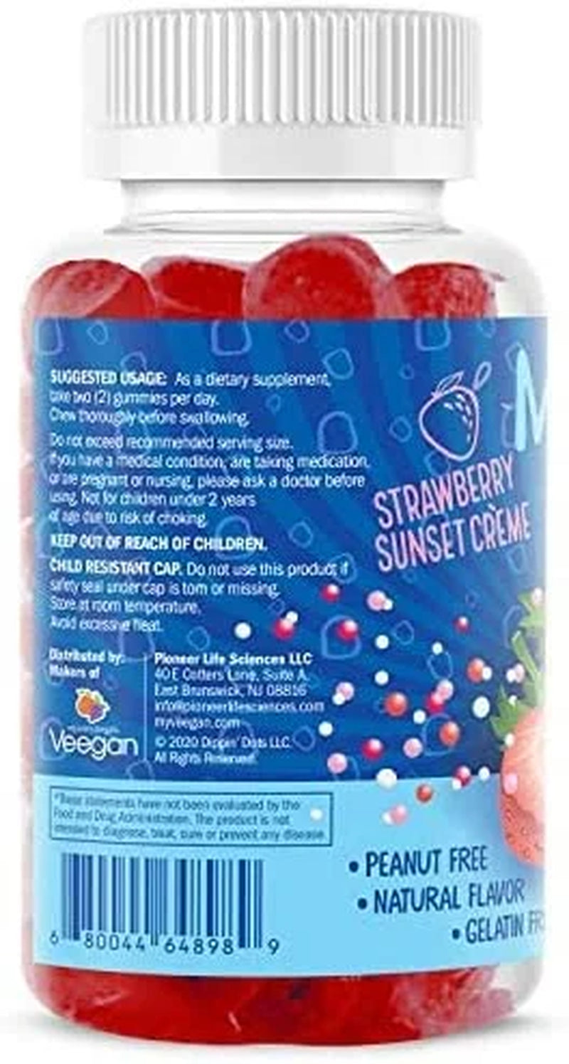 Dippin Dots Veegan Melatonin Gummies Kids & Adults Sleep Support Supplement, 120-Count